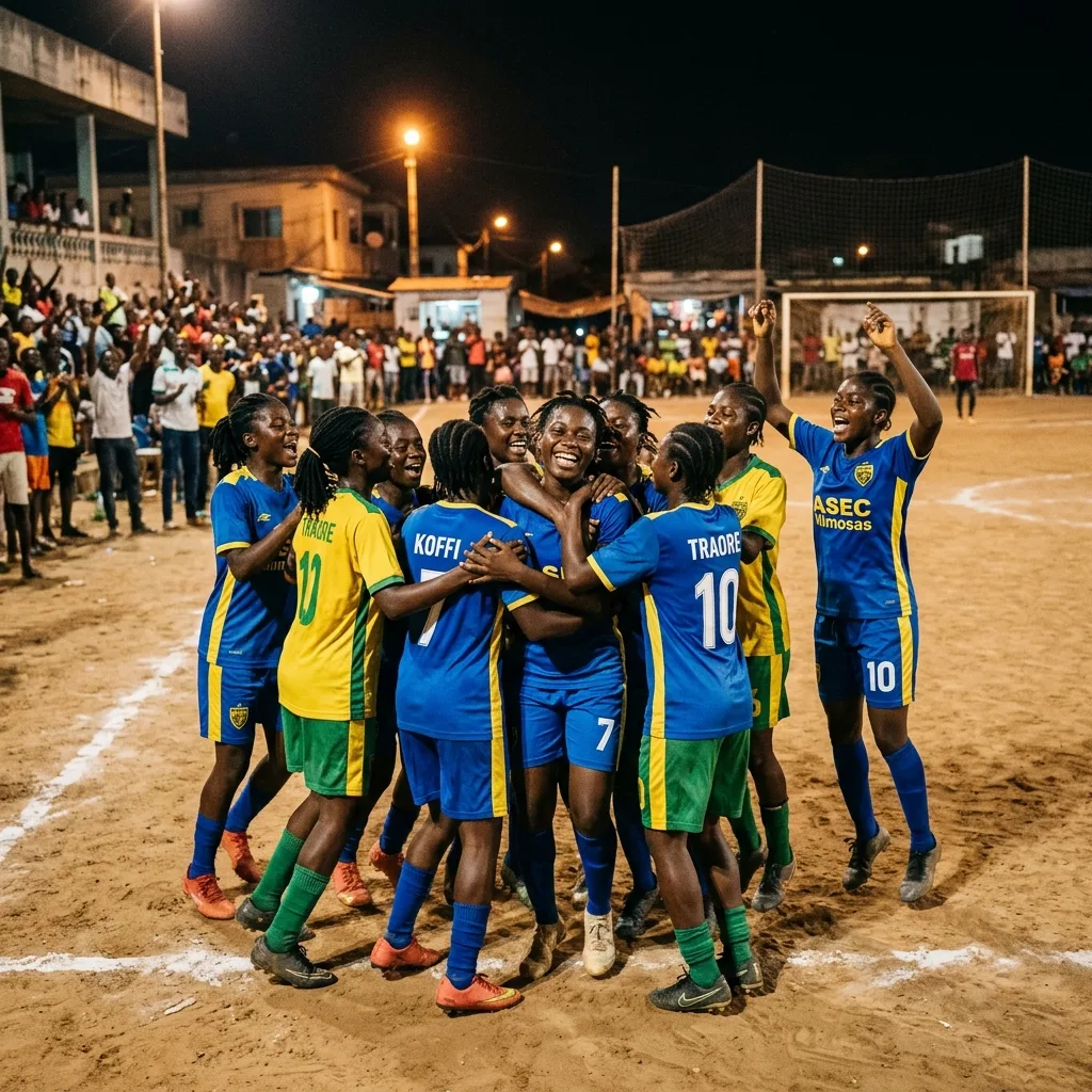 Célébration des équipes du tournoi